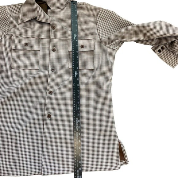 FARAH Womens Medium Brown Houndstooth Collared Jacket - Picture 7 of 7